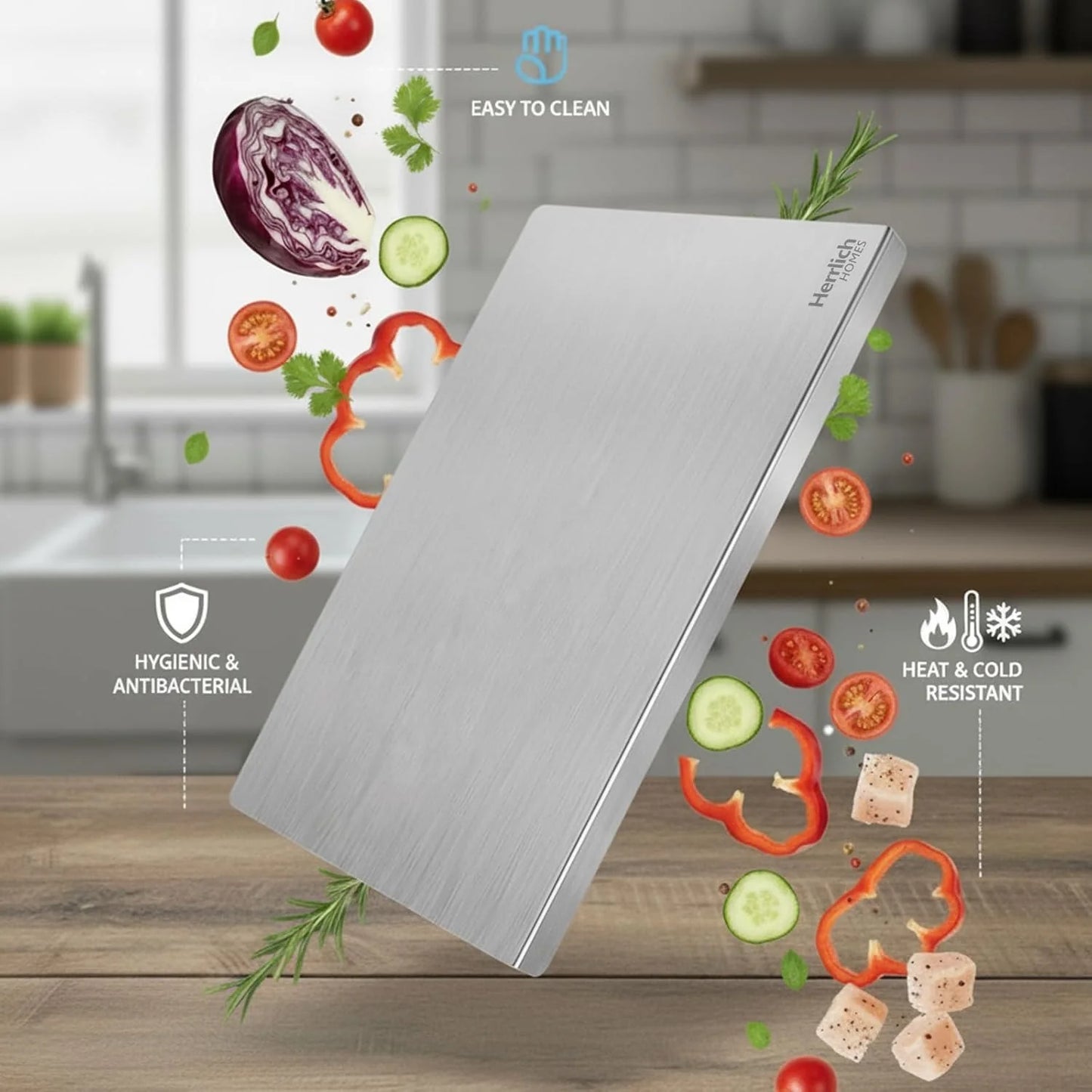 KENOR Hygienix™ Steel Chopping Board
